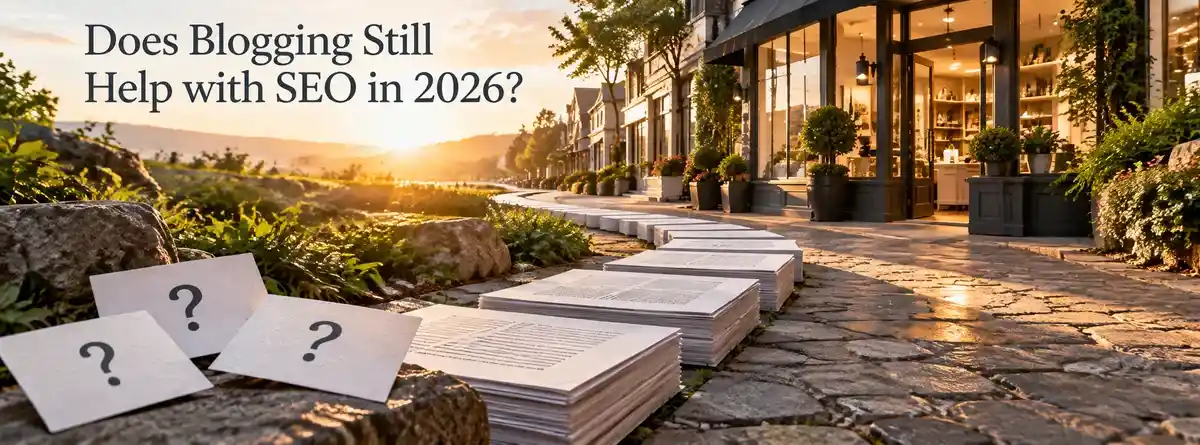 Does Blogging Still Help with SEO in 2026 featured image for Digital Marketing Systems