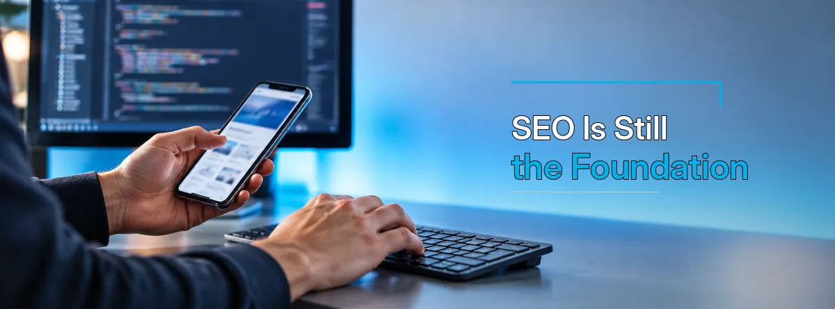 A website specialist examining technical search visibility as the basis for SEO