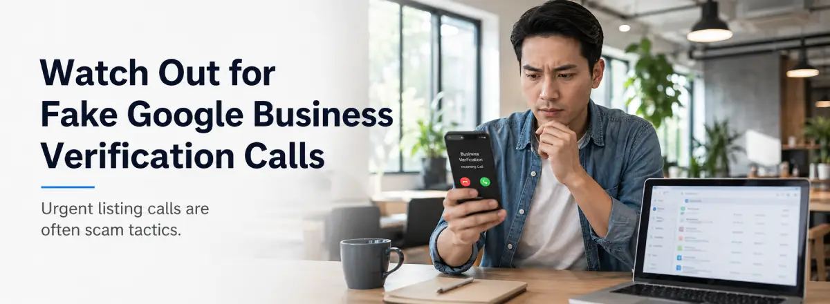 Do not call back suspicious Google listing verification phone numbers