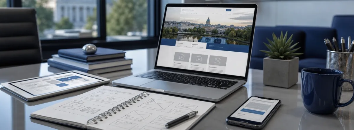 Website design planning for a Columbia SC business