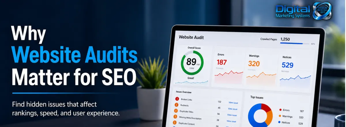 SEO audit report showing hidden website problems affecting rankings