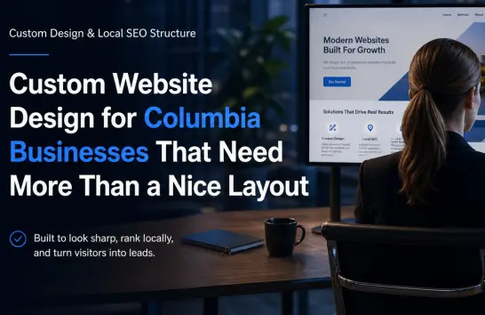 Custom website design Columbia SC with responsive layout